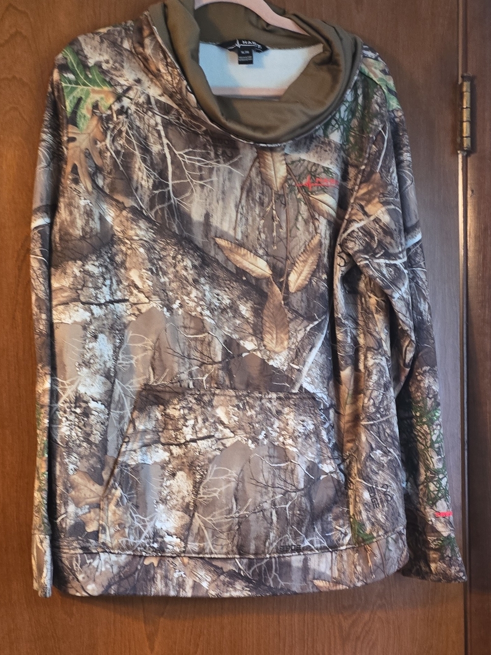 Realtree Men's Camo Crewneck Sweater - Brown, Green